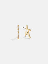 Roxy Statement Star Earrings - Gold/Pavé