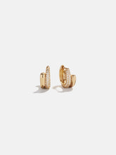 Maddison 18K Gold Huggie Earrings - Gold/Pavé