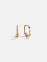 Lila 18K Gold Hoop Earrings - Gold/Pavé