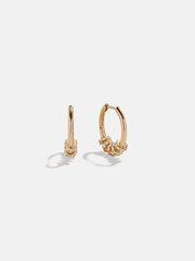 Lila 18K Gold Hoop Earrings - Gold/Pavé
