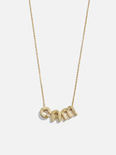 Retro Letter Custom Necklace - Retro Bubble Letter