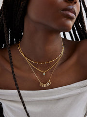 Retro Letter Custom Necklace - Retro Bubble Letter