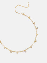 Faye 18K Gold Crystal Anklet - Gold/Pavé