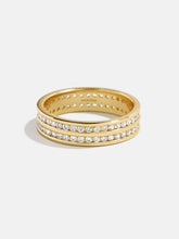 Carly 18K Gold Ring - Gold/Pavé