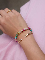 Semi-Precious Bubble Custom Bracelet - Semi-Precious Bubble