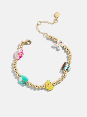 Disney Alice in Wonderland Pisa Charm Bracelet - Gold/Multi