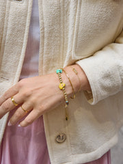 Disney Alice in Wonderland Pisa Charm Bracelet - Gold/Multi