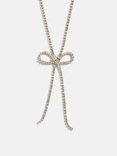 Gigi Bow Lariat Necklace - Gold/Pavé