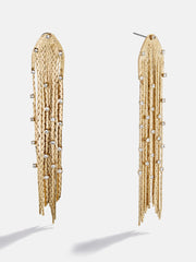 Elektra Fringe Earrings - Gold