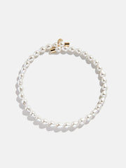 Ondine Pearl Collar Necklace - White