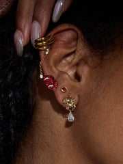 Love At First Bite Stud Earrings - Vampire Lips