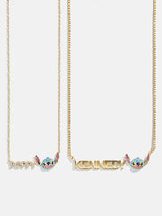 Disney Stitch Custom Nameplate Necklace - Block