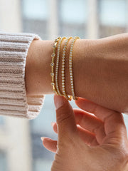 Billie Gold Tennis Bracelet - Gold Plated Brass