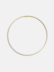 Billie 18K Gold Tennis Necklace - 18K Gold Plated Sterling Silver