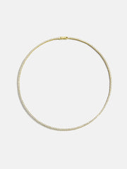Billie Gold Tennis Necklace - Gold Plated Brass