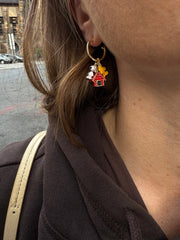 Peanuts Snoopy & Woodstock Charm Earrings - Snoopy & Woodstock