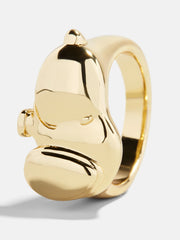 Peanuts Snoopy Statement Ring - Gold