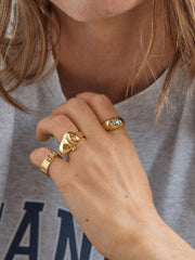 Peanuts Snoopy Statement Ring - Gold