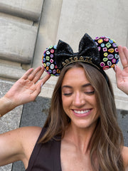Disney Minnie Mouse Bedazzled Custom Ears Headband - Custom Bedazzled Minnie Mouse Ears