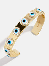 Eyes On Eyes Cuff Bracelet - Gold/Blue