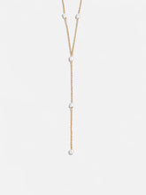 Juliet Pearl Lariat Necklace - Gold/Pearl