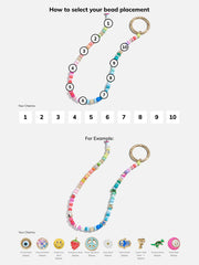 Beaded Custom Bag Charm - Multi Beaded Bag Charm