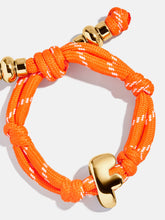 Knotty Initial Custom Bracelet - Tangerine