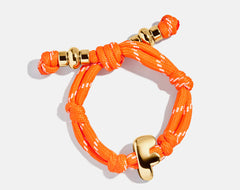 Knotty Initial Custom Bracelet - Tangerine