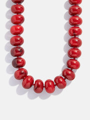 Joan Semi-Precious Necklace - Red Jasper