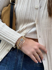 Amalie Evil Eye Tennis Bracelet - Single Evil Eye