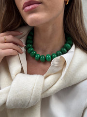 Joan Semi-Precious Necklace - Malachite