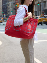 Custom Alpha Tote - Cherry Red