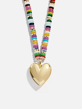 Millie Bubble Heart Necklace - Gold/Multi