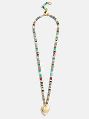 Millie Bubble Heart Necklace - Gold/Multi