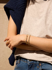 Zadie Heart Tennis Bracelet - Gold/Pavé