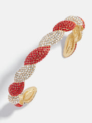 Mint Condition Cuff Bracelet - Red/White