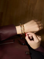 That’s Watts Up Cuff Bracelet - Gold/Multi