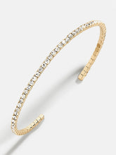 Rumi Open Cuff Bracelet - Gold/Pavé