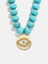 Joan Semi-Precious Evil Eye Necklace - Gold/Turquoise