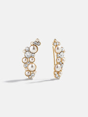 Gabbriette Crawler Earrings - Pearl