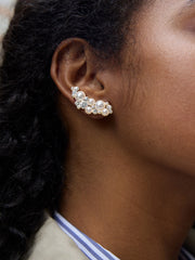 Gabbriette Crawler Earrings - Pearl