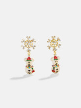 Disney Mickey Mouse Snowman Drop Earrings - Snowman