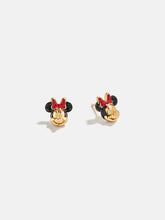 Disney Minnie Mouse 18K Gold Plated Sterling Silver Crystal Studs - Minnie Mouse
