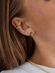 Disney Donald Duck 18K Gold Plated Sterling Silver Crystal Studs - Donald Duck