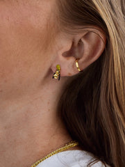 Disney Goofy 18K Gold Plated Sterling Silver Crystal Studs - Goofy