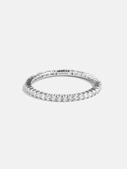 Diana Sterling Silver Eternity Ring - 2MM Stones