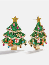 Oh Glitzmas Tree Holiday Statement Earrings - Christmas Tree
