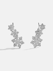 Out Cold Crawler Earrings - Snowflake Ear Crawler