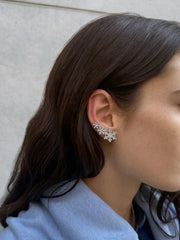 Out Cold Crawler Earrings - Snowflake Ear Crawler