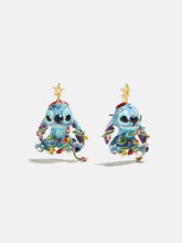 Disney Stitch Christmas Lights Earrings - Blue